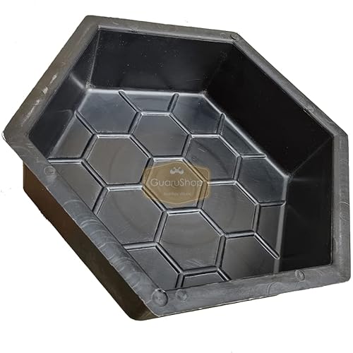 Forma Plástica Para Bloquete Sextavado Estriado 06cm H6-25x25x06 Colmeia