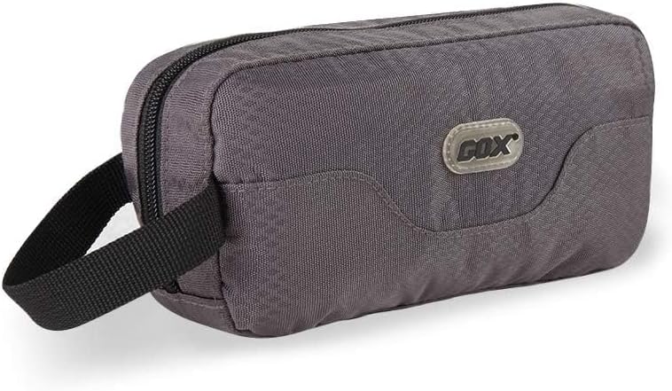 Necessaire de viagem GOX em Nylon Cinza com Compartimentos e Zíper