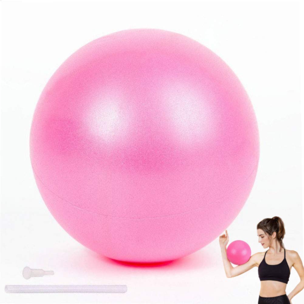 Ehomiiii Mini Balle De Pilates Antidérapante 23 Cm - Petit Ballon Gymnastique Léger Et Robuste - Avec Guide Exercices Pour Yoga Fitness