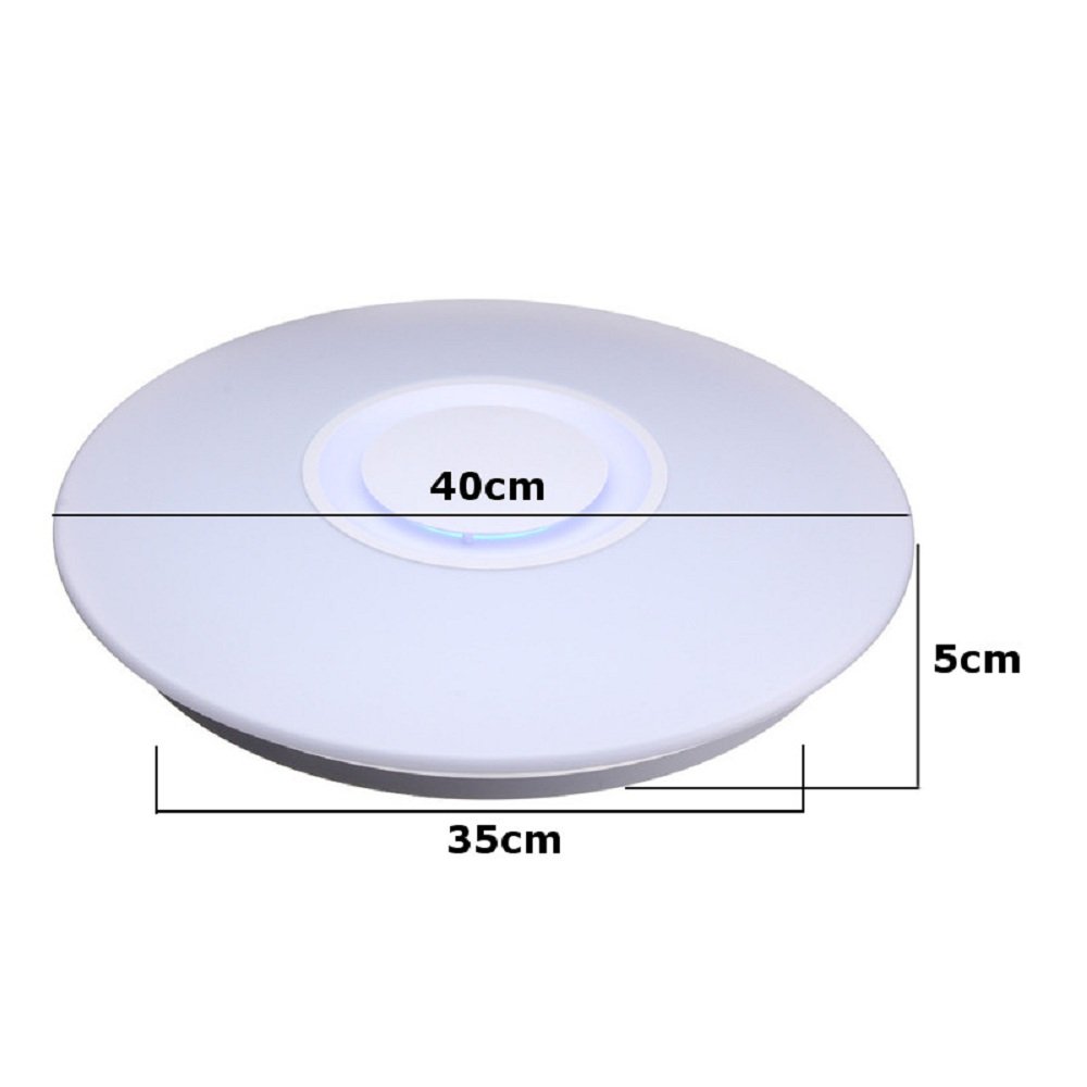 Musik LED Deckenleuchte RGB Dimmbare Bluetooth Lampe 24W mit Telefon APP Steuerung Primitive Acryl Bobby Deckenleuchte Intelligente LED-Lampe