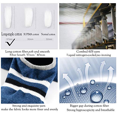 Low Cut No Show Socks Upgraded 6 Pairs Mens Casual Invisible Air Fresh Cotton Reinforced Sock Size M:8~11