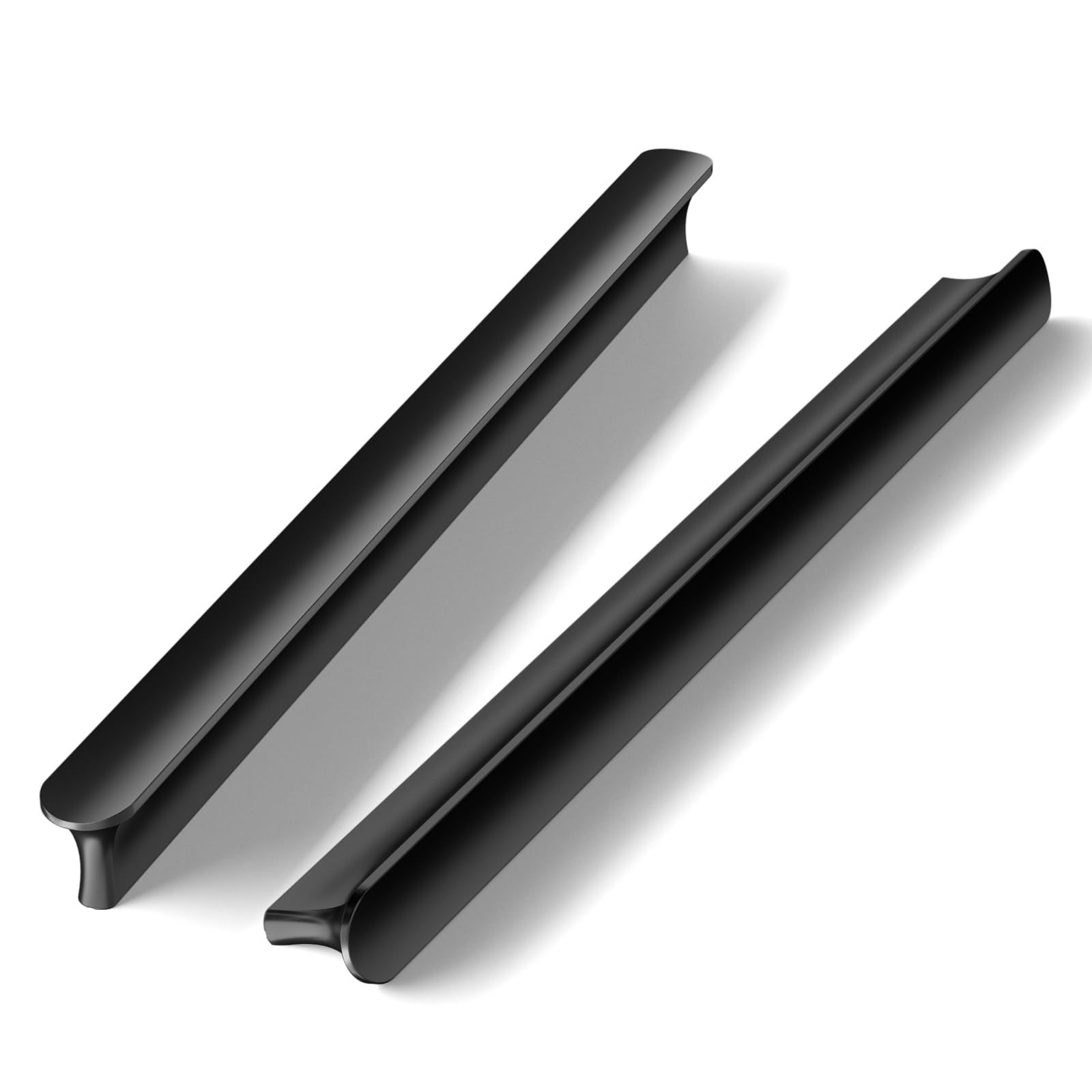 Cobbe 10 Pack T-Shaped Solid 5 Inch Hole Center Spacing Kitchen Cabinet Handles, Matte Black Handles and Pulls for Bathroom Cabinets and Drawers, Cabinet Hardware