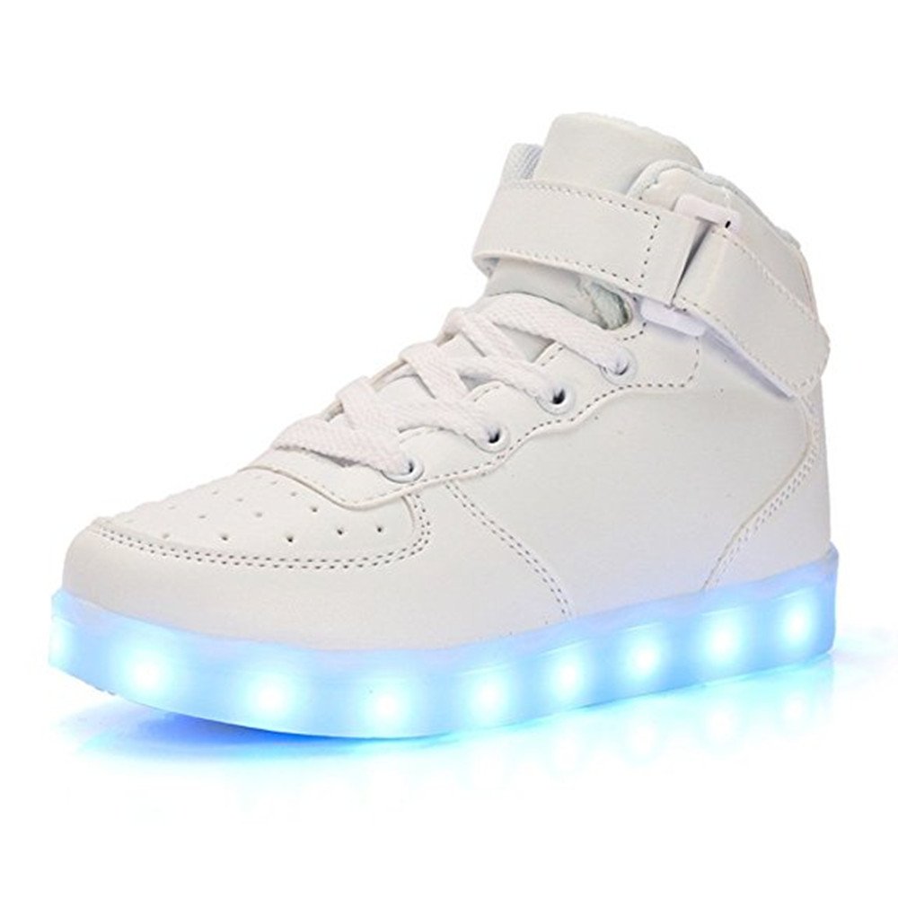 Men Women Sports' Sneakers Light up Shoes Multi-Colors LED Shoes with USB Charger-7 Colors Lights