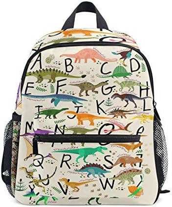 Cute Alphabet Dinosaur Toddler Backpack for Kids Boys Girls Childish Dino Kid's Backpack Preschool School Children Bag Bookbag Nursery Junior Primary Student Travel Bag Schoolbag for Junior Primary