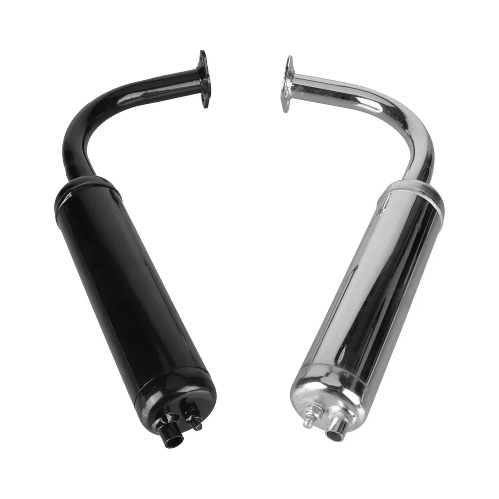 Silenziatori terminali moto Accessori per motociclette Modifica motore a 2 tempi Tubo di scarico marmitta da 40 mm con guarnizione per 49 cc 50 60 66 80 100 | Sliver