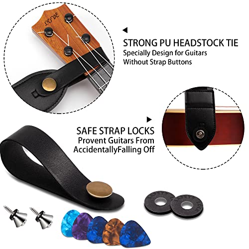 Kmbcove Sangle de Guitare Réglable Guitar Strap en Coton Confortable Bandoulière de Guitare avec 10 Médiators et Bouton de Sangle pour Guitare Folk Acoustique Électrique Guitare Basse Noir - Les Beatles, Paul McCartney, John Lennon, RIngo Starr, George Harrison Kmbcove Sangle de Guitare Réglable Guitar Strap en Coton Confortable Bandoulière de Guitare avec 10 Médiators et Bouton de Sangle pour Guitare Folk Acoustique Électrique Guitare Basse Noir – Image 3