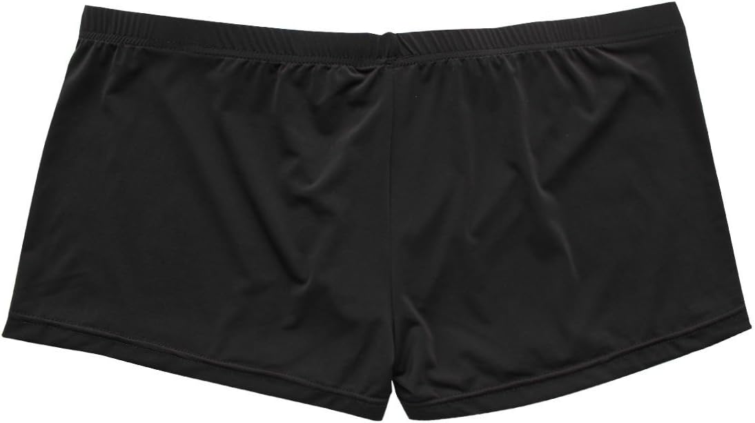 FEESHOW Men's Silky Boxer Briefs Shorts Bugle Pouch Underwear