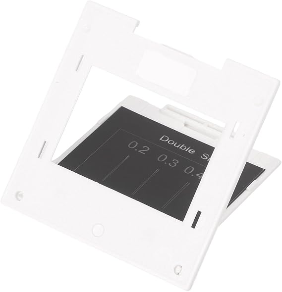 Plastic Diffraction Grating Kit Featuring 0.05mm To 0.2mm Slits Cross Lines And Geometric Shapes For Optical Science Studies(Double Slits)