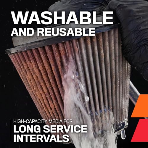 Image of K&N High-Flow Original Lifetime Engine Air Filter: High Performance, Premium, Washable, Replacement Filter: See product description for complete list of compatible vehicles, CM-9020