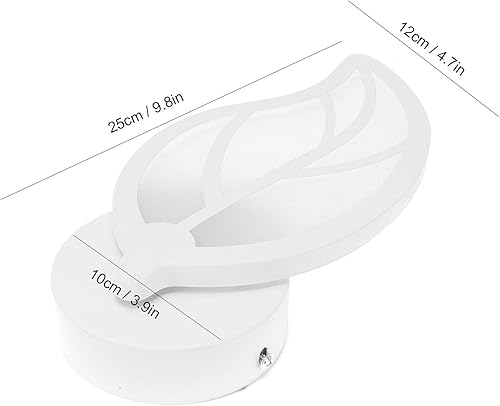 Miniatura 3 de Hyuduo LED Wall Light Night Lighting Bedroom Lighting Wall Lamp Lighting Unique LeafShaped Design with Acrylic + Iron for Cafe Hall Corridor Indoor