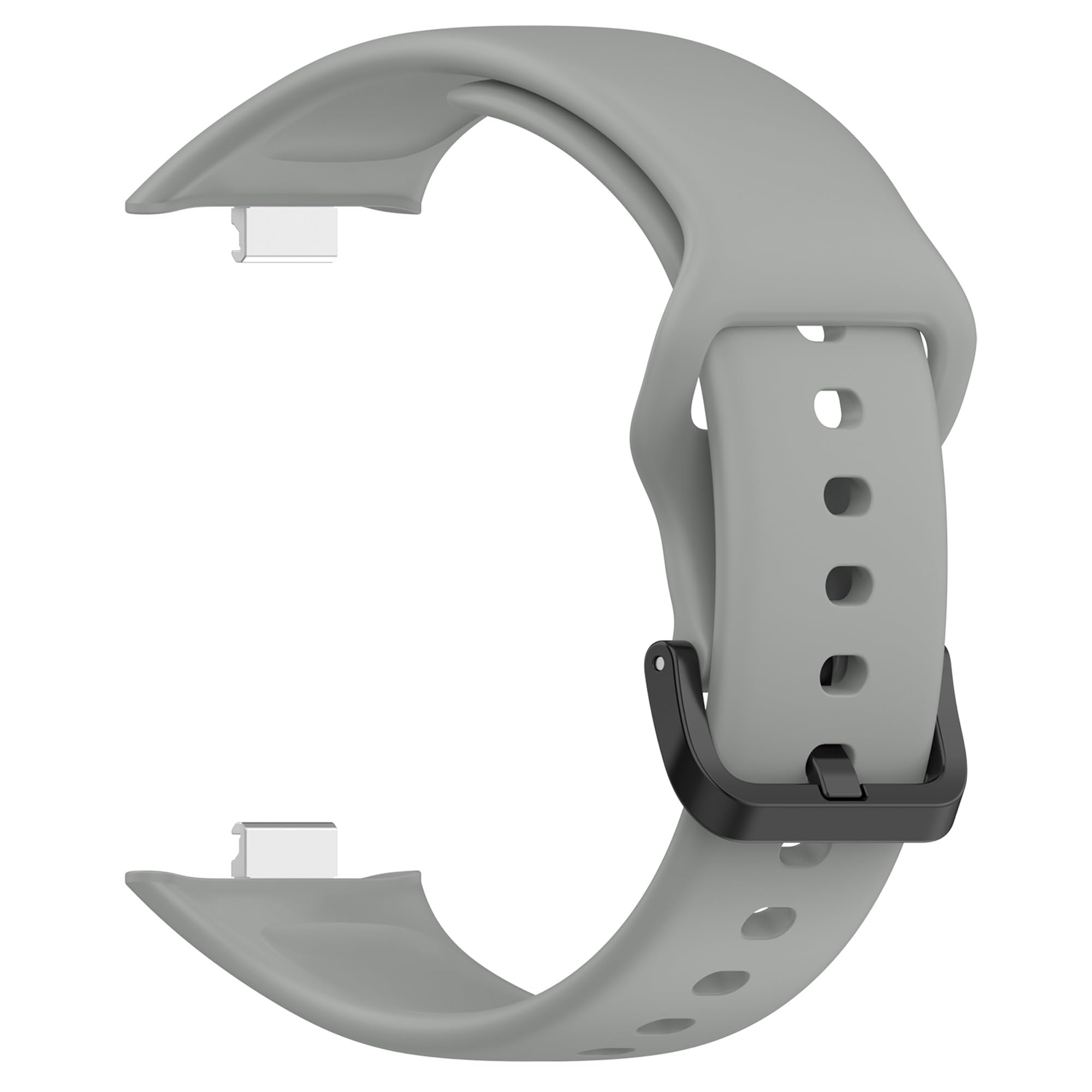 Wisely Adjustable Silicon Band Strap for Redmi Watch Move Straps Watch Silicone Replacement Band Bracelet, Grey