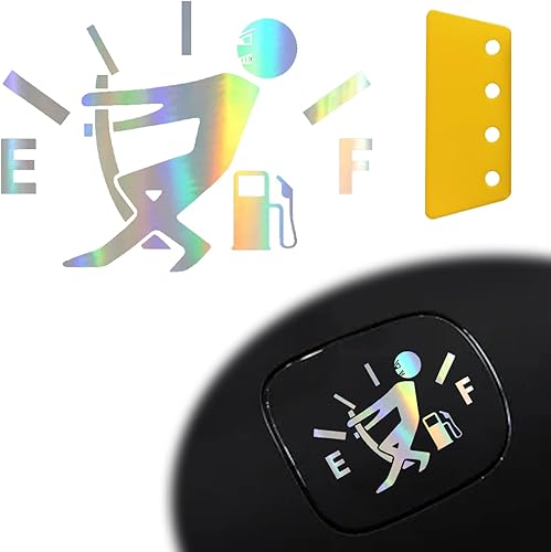 Miniatura 8 de Divertidas calcomanías para automóvil, alto consumo de gas, calcomanías vacías de ajuste de combustible para hombres, impermeables, para