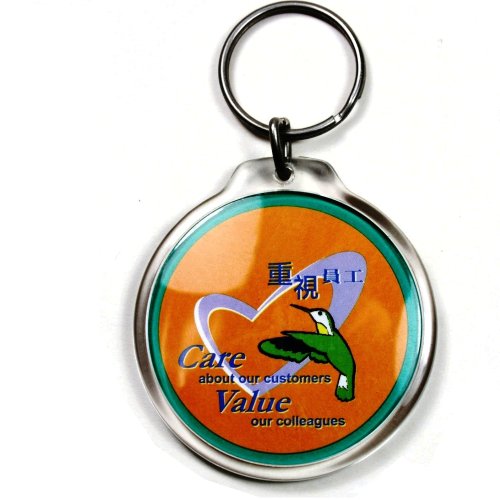 PC3721u00ae Foto redonda de acrílico transparente en blanco Llavero 45mm Diámetro Insertar 96506 (50 piezas)