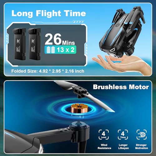 Dazlen X31 Drone With Camera, 1080P Hd Fpv Foldable Drone thumb #5