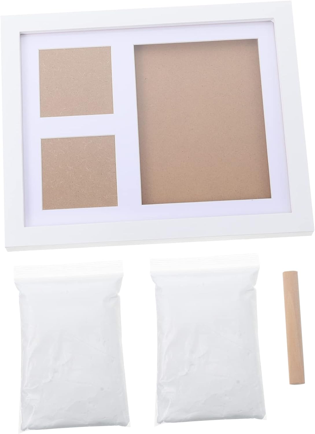 SUPVOX 1set Newborn Handprint and Footprint Keepsake Kit Imprint Frame for Photos Parents to Celebrate and Cherish Memories