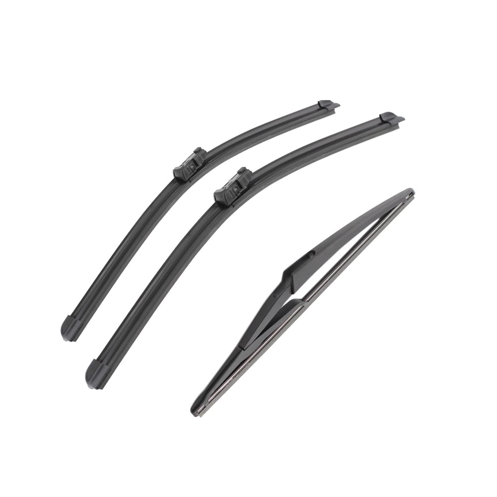 Escobilla Limpiaparabrisas Delantera Coche Para P&eugeot para MK1 3008 2008 2009 2010 2011 2012 2013 2014 2015 2016 30 "+ 28" + 12 "limpiaparabrisas delantero y trasero.