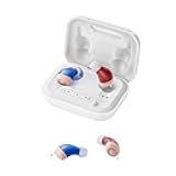 Pro Rechargeable Hearing Aids for Seniors with Hearing Loss, Smart Noise Reduction Chip for Crystal-Clear Sound, Ultra-Comfort Fit, Super-Mini & Auto On/Off
