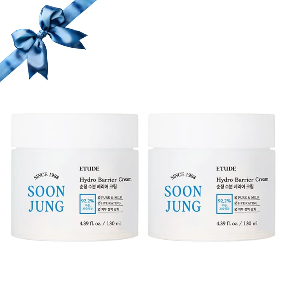 ETUDE SoonJung Hydro Barrier Cream Duo Set | 92.5% Moisturizing Ingredients, Gel Formula for Soothing, pH Balanced Moisturizer for Hydrating,