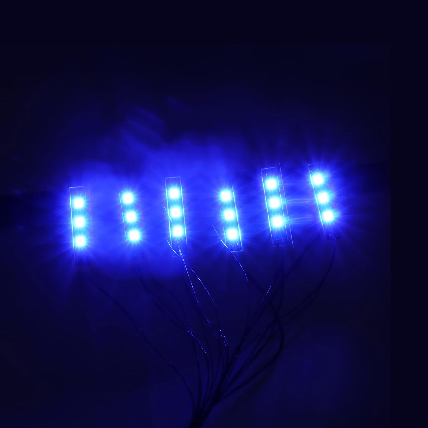 1X6 LED Lighting Kit, Compatible with Lego and All Major Brands, USB Powered DIY Lights Accessories (Blue)