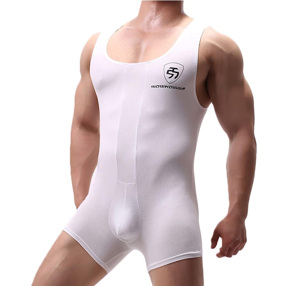 Men's Wrestling Singlet Athletic Leotard One Piece Sport Bodysuit Gym Outfit Active Underwear-picture-36