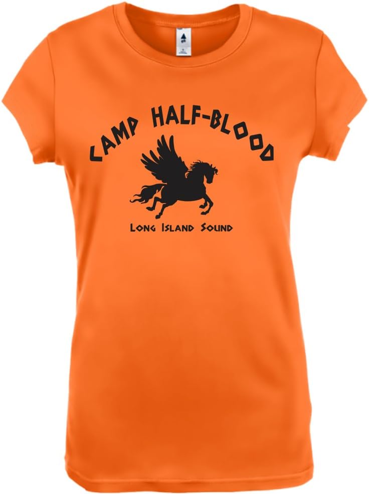 Camp Half Blood Cool Percy Jackson Halloween Costume Womens Shirt Medium Orange
