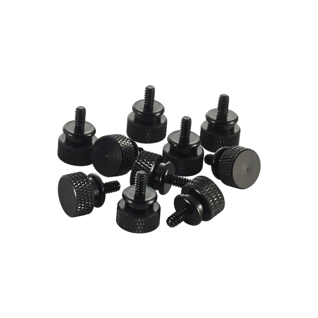 Aluminum Thumbscrews - Silver, Pack of 10 -11 Aluminum Thumbscrews - Silver, Pack of 10 -11