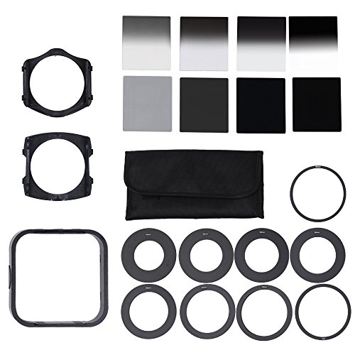 Cokin P Series Kit de filtre ND gradué avec anneaux adaptateurs, support et pare-soleil pour une photographie de paysage améliorée