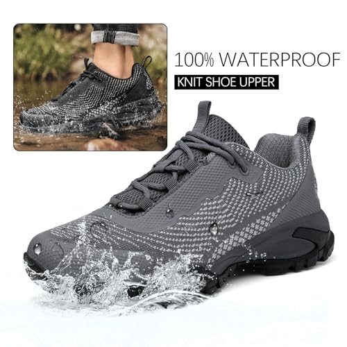 Mens Hiking Shoes Waterproof Lightweight Ankle Boots Outdoor Trekking Camping Walking Quest3