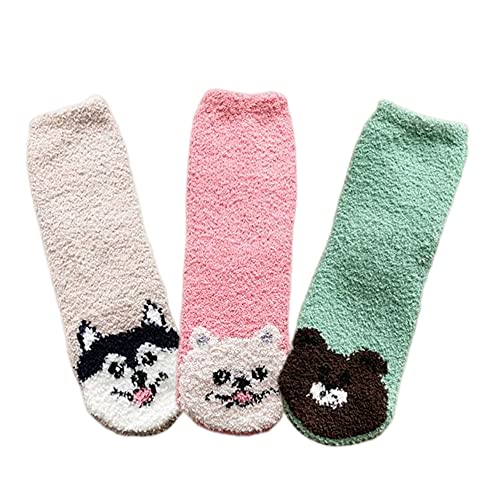 Image of Benefeet Sox Womens Fuzzy Socks Girls Cute Slipper Sock Funny Fluffy Winter Warm Soft Cozy Plush Indoor Sleep Sock