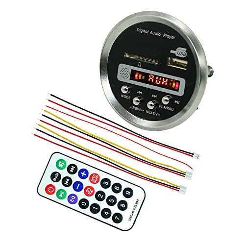 Vadillo JQ-D122BT con Amplificador Bluetooth Tarjeta de Decodificador MP3 Bluetooth 5.0 Reproductor de MP3 de Coche Kits de Tarjeta de Decodificador FM USB