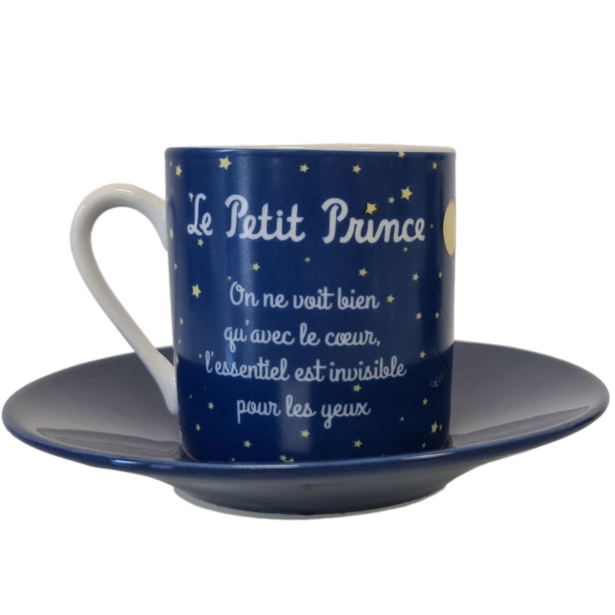 LE PETIT PRINCE - Coffret Mug Céramique Nuit Etoilée, Tasse Bleue Avec Le Petit Prince - 11 X 8 X 11.5 Cm