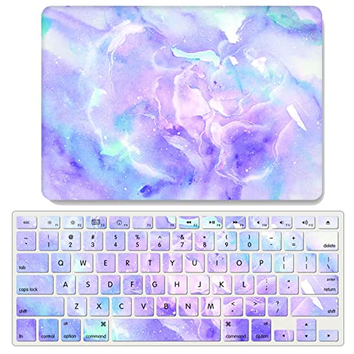 Carcasa MacBook Pro 13 JZ Rainbow Aurora con funda de teclado para modelos A2338 A2289 A2251