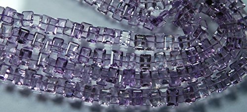 pink amethyst faceted buggets 9 inches