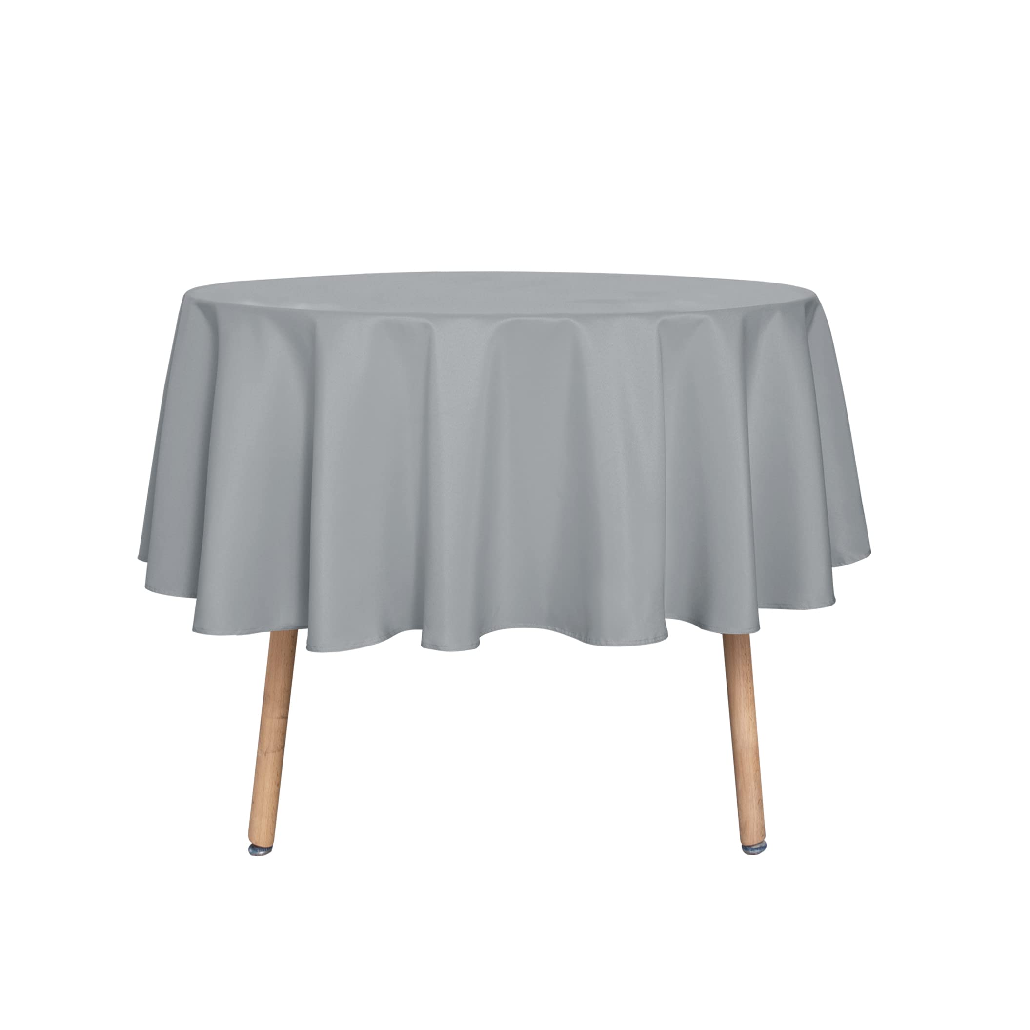 sancua Round Tablecloth - 48 Inch - Water Resistant Spill Proof Washable Polyester Table Cloth Decorative Fabric Table Cover for Dining Tables, Buffet