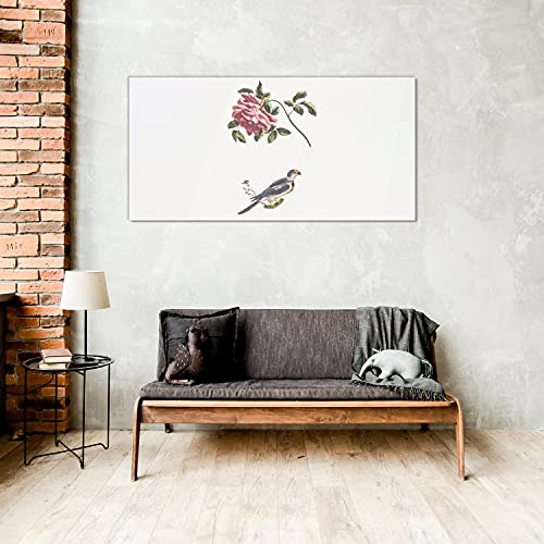 Décoration murale oiseau grand format pour masquer les murs vides du salon