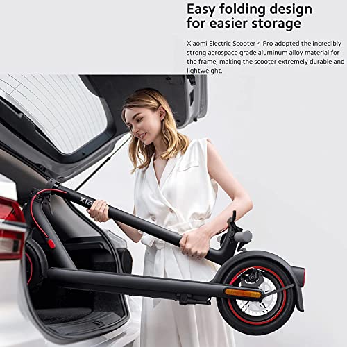 Xiaomi Mi Electric Scooter 4 Pro - 700W Motor, 31 Miles Long Range & 18.6Mph, 10" Duragel Self-Sealing Tubeless Tires, Dual Brakes, World First Electric Scooter With Lot Lever 3 Certificate #TOP4