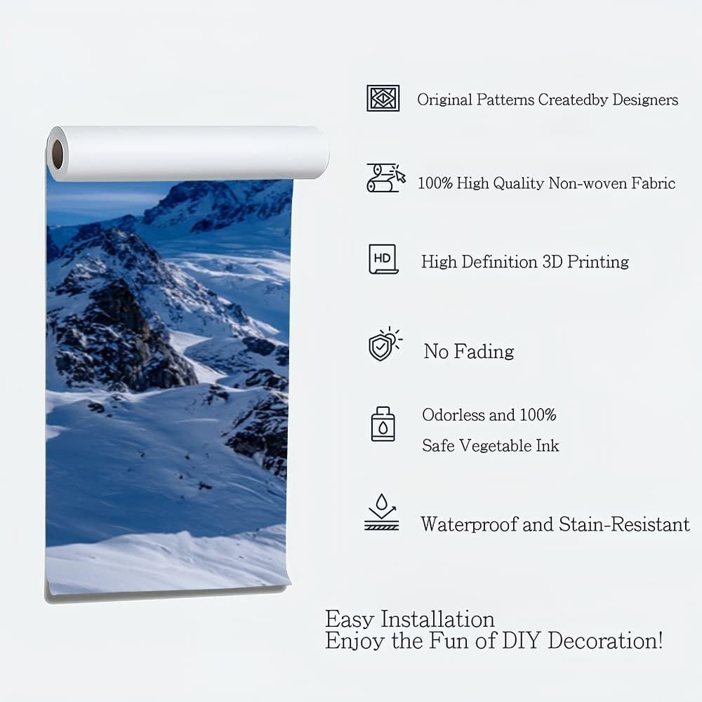 Carta da parati Fotografica 3D Blu 400x280 cm TNT Fotomurali Poster