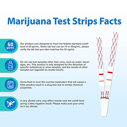 Areta Highly Sensitive Marijuana Test Strips - Quick Detect Thc thumb #7