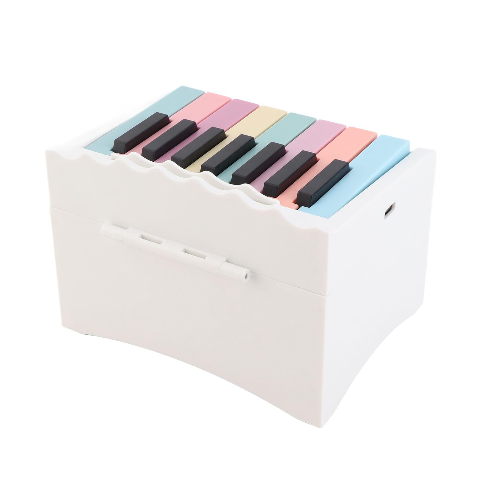 Calendrier du Piano : un Calendrier Musical Hebdomadaire Comprenant un Piano Jouable, 52 Cartes Musicales et Partitions, Rechargeable par USB, un de bureau. (WHITE)