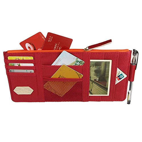 StyleZ Car Sun Visor Tidy Organizer Storage Bag Holder Pocket CD Case Card
