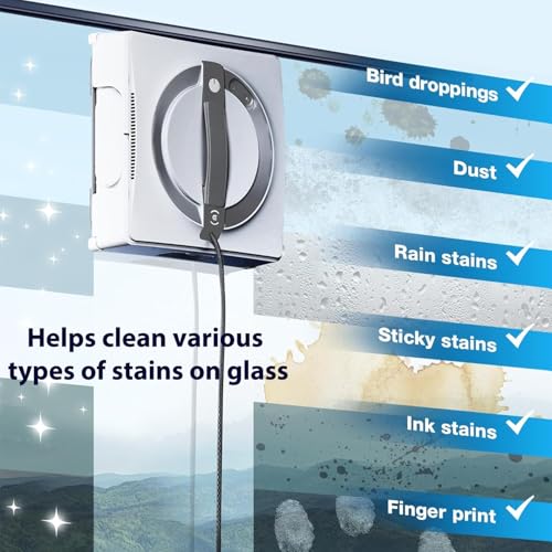 Pack of 6 Cleaning Pad Replacement for Ecovacs Winbot W2 Omni / W2 / W1 Pro / W1 Window Cleaning Robots,Reusable and Washable Window Robot Wipes for Dust-Free Cleaning