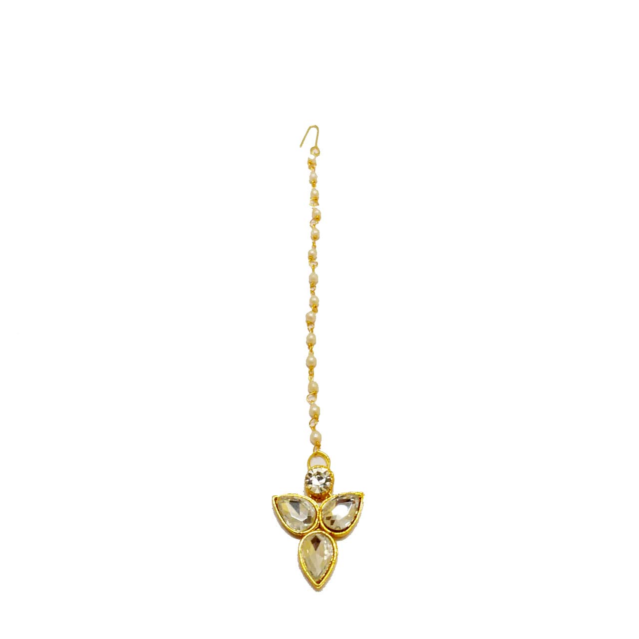 Women Wedding Bridal Rajsthani Golden Mangtika Kundan Diamond Mangtika (B085FZ469J) Amazon Price History, Amazon Price Tracker
