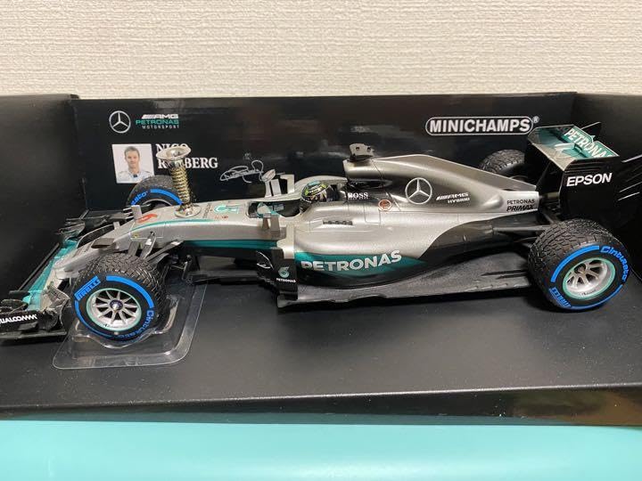Amazon.co.jp: ミニチャンプス 1/18 ロズベルグ W07 WORLD champion 