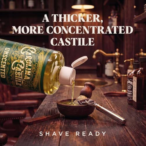 Image of Carolina Castile Soap Unscented Castile Soap Liquid - 32 oz Vegan & Pure Organic Soap Concentrated Non Drying All Natural Formula Good for Sensitive Skin (32 Ounces)