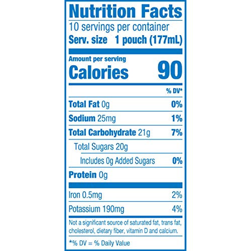 Capri Sun 100% Fruit Punch Juice Ready-To-Drink Juice (40 Pouches, 4 Boxes Of 10) #TOP3
