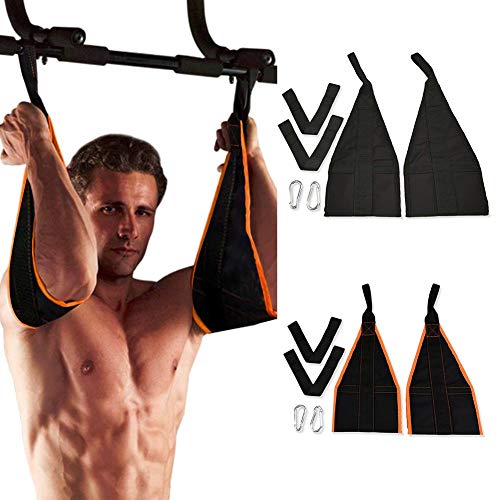 1 Paar Bauchmuskeln Trainings Slings Gürtel-Klimmzugstange Schlaufen Bauchtrainingsschlaufen für Tür Reck und Turnstange Einstellbar-für den Heimgymnastikgebrauch 1 Paar Bauchmuskeln Trainings Slings Gürtel-Klimmzugstange Schlaufen Bauchtrainingsschlaufen für Tür Reck und Turnstange Einstellbar-für den Heimgymnastikgebrauch