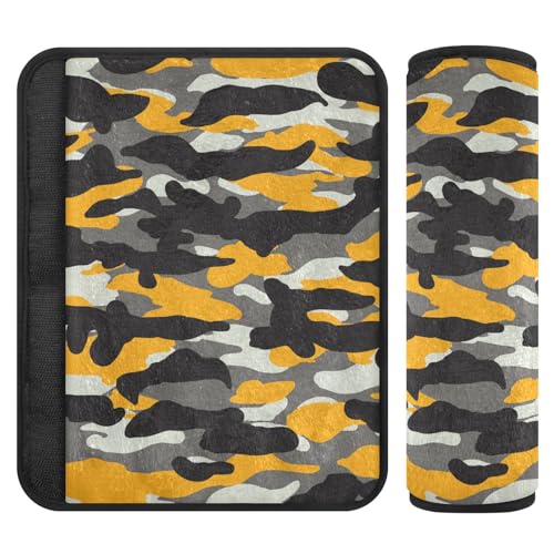 Image of Seat Belt Cover Pad 2 Pcs Soft Seat Strap Cover Cute Protector Support Head Neck Shoulder for Car Seats High Chair Backpack (10x7.7in)
