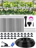 Bewässerungssystem Garten bewässerung 20 m Tropfbewässerungssystem, Gartenbewässerungssystem Gewächshaus, 25 Biegsames Nebelrohr, für Garten, Gewächshaus, Terrasse, Balkon