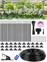 Bewässerungssystem Garten bewässerung 20 m Tropfbewässerungssystem, Gartenbewässerungssystem Gewächshaus, 25 Biegsames Nebelrohr, für Garten, Gewächshaus, Terrasse, Balkon