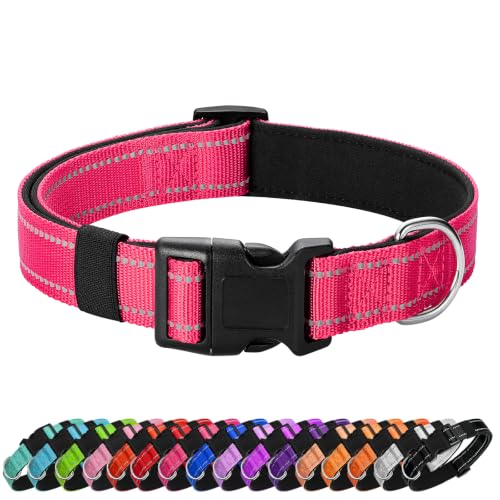 PenSeepet Reflective Dog Collar, Adjustable Nylon...